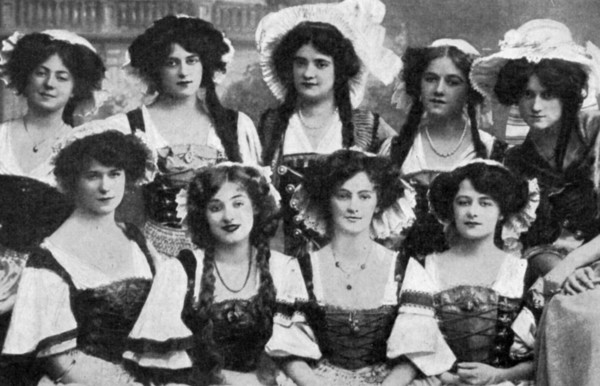 Gaiety Girls, 1908 (1951). Artist: Unknown