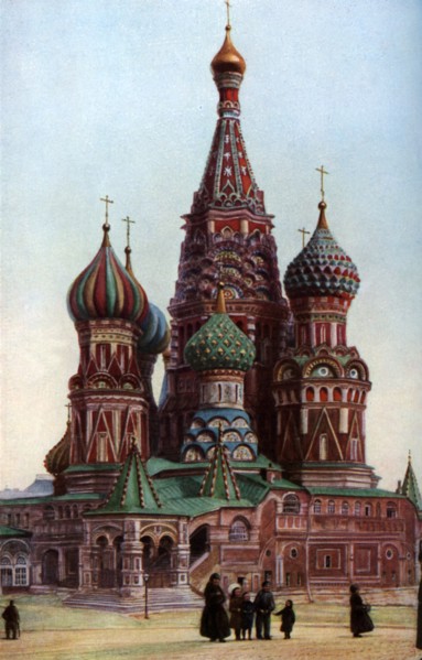 Cathedral of St Basil, Moscow, Russia, c1930s.Artist: SJ Beckett