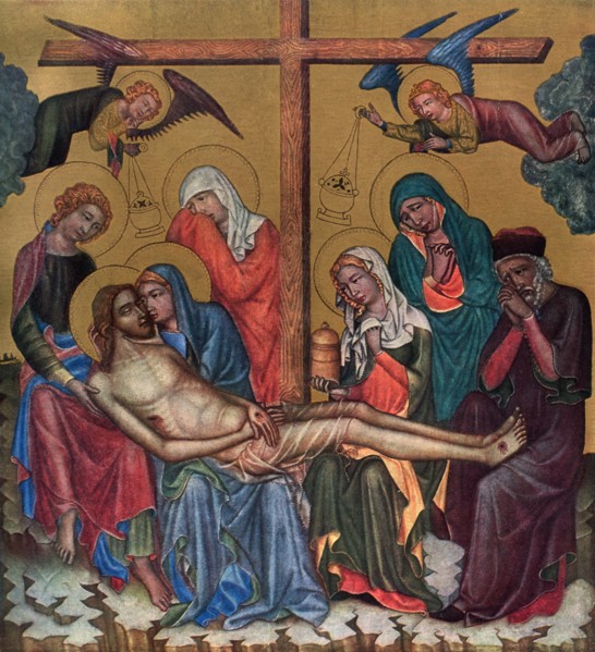 'Lament for Christ', c1350 (1955).Artist: Master of the Vyssi Brod Altar