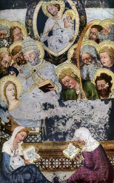 'Death of the Virgin Mary', c1360 (1955). Artist: Unknown