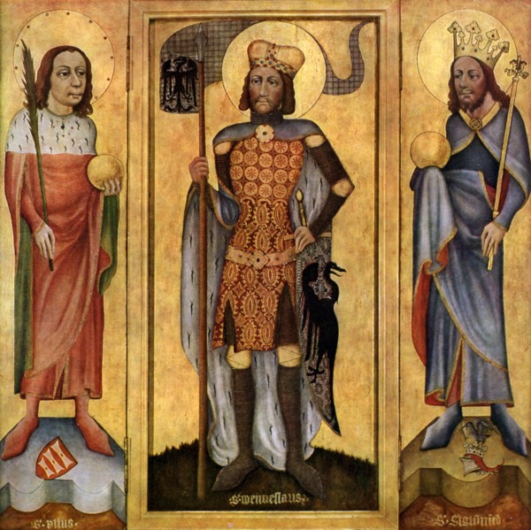 Mulhouse Altarpiece, open, c1385 (1955). Artist: Unknown