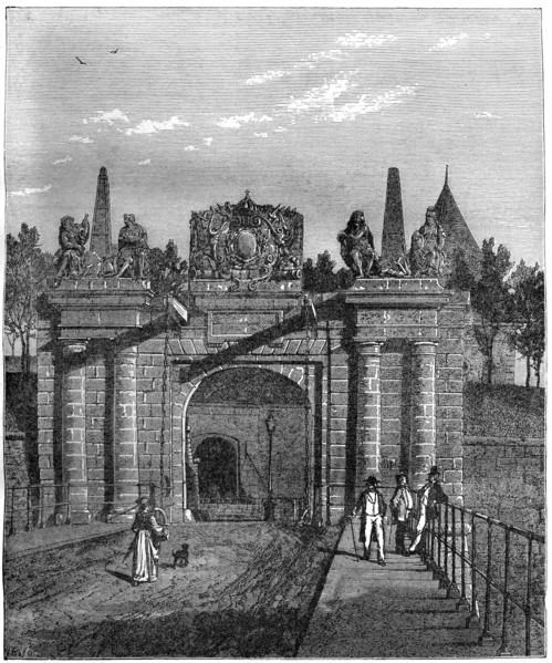 The Gate of Saverne, near Strasbourg, France, 1882-1884. Artist: Levy