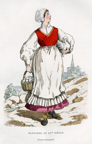 Peasant woman, 15th century (1882-1884). Artist: Unknown
