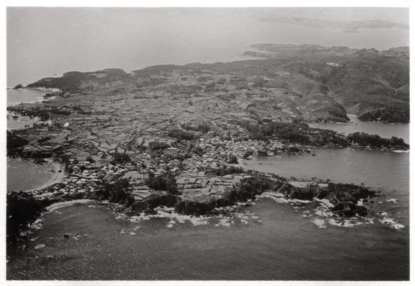 Aerial view of Oginohama, Japan, from a Zeppelin, 1929 (1933). Artist: Unknown