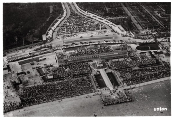 Aerial view of Berlin Tempelhof airport, Germany, from a Zeppelin, c1931 (1933). Artist: Unknown