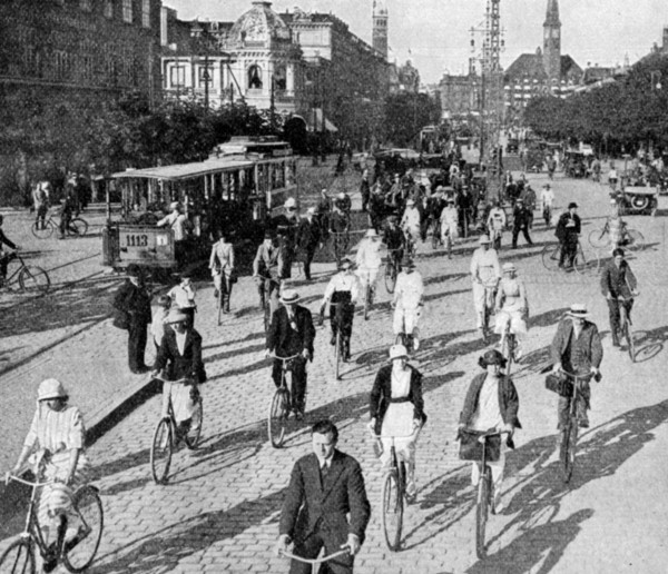 The Vesterbrogade, Copenhagen, Denmark, c1922.Artist: T Larsen