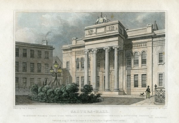 Salters' Hall, London, 1828.Artist: W Wallis