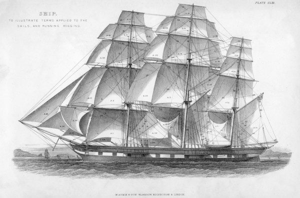 Ship, 19th century. Artist: Unknown