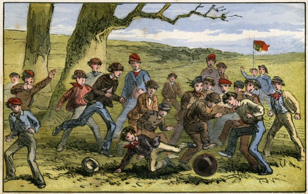 A game of football, 19th century(?). Artist: Unknown