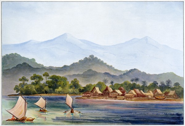 Village, Sumatra, Indonesia, 1906. Artist: Ernst Haeckel