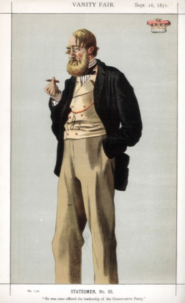 'He was once offered the leadership of the Conservative Party', 1871.Artist: Coide