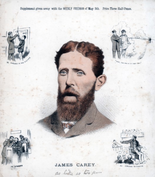 James Carey, Irish Republican and informer, 1883. Artist: Unknown