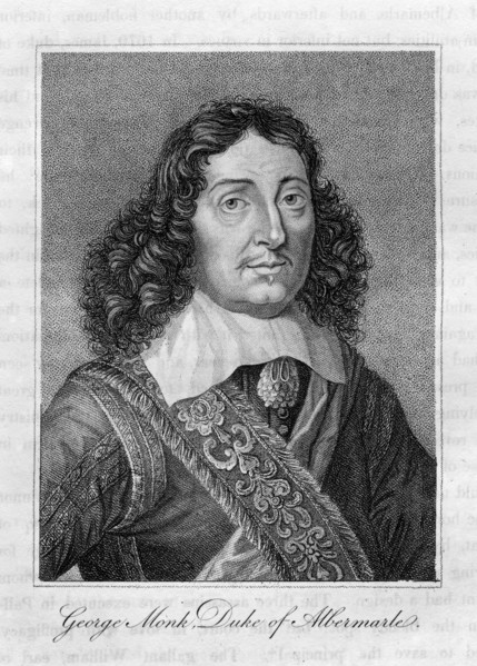 George Monck, Duke of Albemarle, 17th century English soldier.  Creator: Unknown.