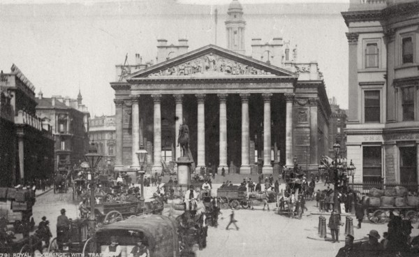 The Royal Exchange, London, late 19th or early 20th century. Artist: Unknown