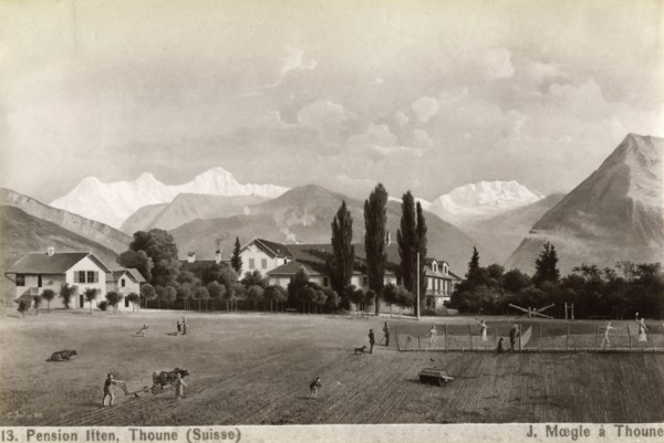 Pension Liten, Thun, Switzerland, 1885.  Artist: J Moegle