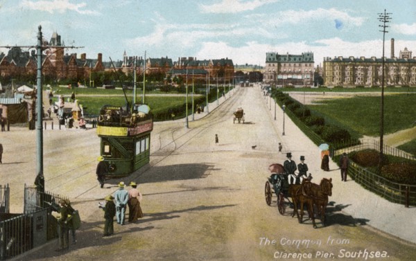 The Common from Clarence Pier, Southsea, Hampshire, c1904. Artist: Unknown