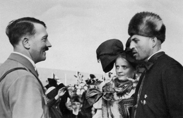Adolf Hitler at the Erntedankfest (Harvest Festival), 1934. Artist: Unknown