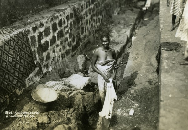 A washerwoman, Sierra Leone, 20th century. Artist: Unknown