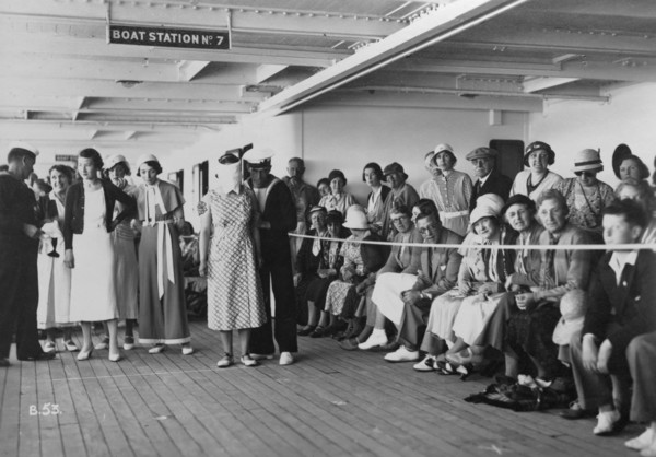 On board the RMS 'Atlantis', c1929-c1939(?). Artist: Unknown