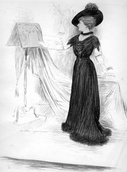 Cecile Sorel, French actress, 1909. Artist: Unknown