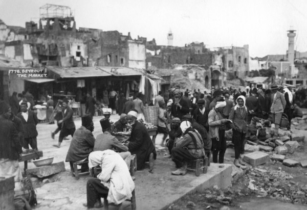 The market, Beirut, Lebanon, c1920s-c1930s(?). Artist: Unknown