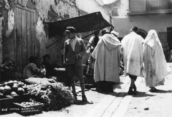 Street scene, Casablanca, Morocco, c1920s-c1930s(?). Artist: Unknown