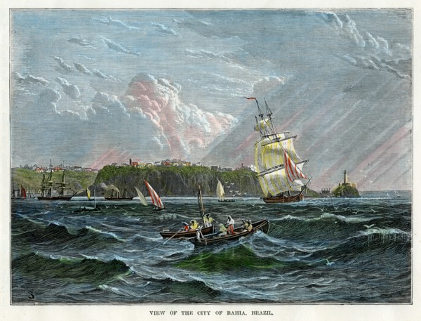 View of the city of Bahia, Brazil, c1880. Artist: Unknown