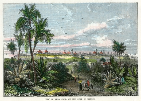 'View of Vera Cruz, on the Gulf of Mexico', Mexico, c1880. Artist: Unknown