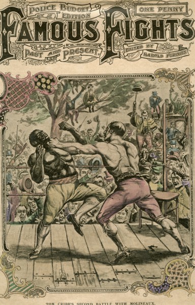 'Tom Cribb's second battle with Molineaux', 1811 (late 19th or early 20th century). Artist: Unknown