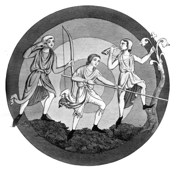 Hunting costume, 13th century, (1910). Artist: Unknown