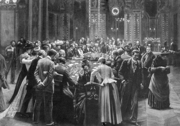 'Rien ne va plus', the gambling rooms at Monte Carlo, Monaco, 1890. Artist: Unknown