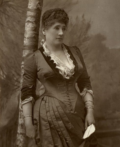 Mrs John Wood, British actress and theatre manager, 1888.  Artist: Ernest Barraud
