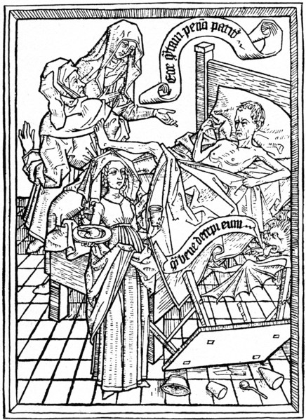 Temptation to Impatience, c1465 (1964).  Artist: Anon