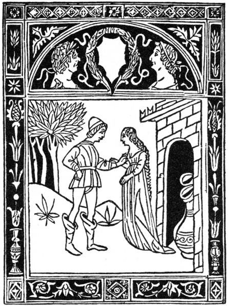 Thais and the youth, 1487 (1964). Artist: Anon