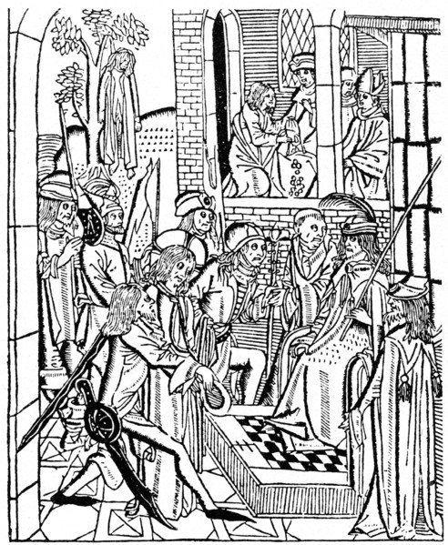 Christ before Pilate, 1488 (1964)  Artist: Anon
