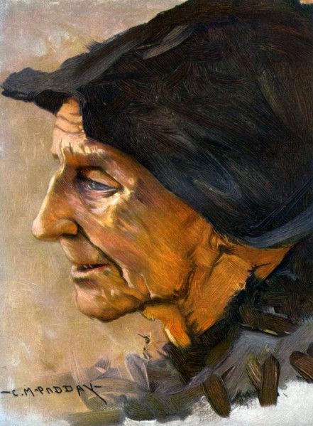 'Study of a Head', 1906.  Artist: Charles Padday