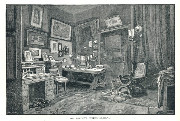 Henry Irvings' Dressing Room, 1891 Artist: Unknown