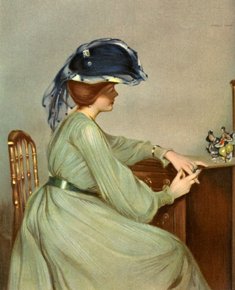 'The Blue Veil', 1904.  Artist: George Henry
