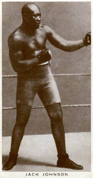 Jack Johnson, American boxer, (1938). Artist: Unknown