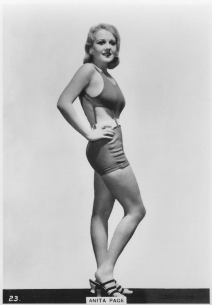 Anita Page, American film actress, c1938. Artist: Unknown