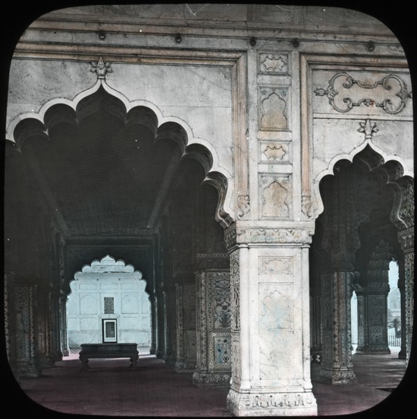 Interior of the Diwan-i-Khas, Red Fort, Delhi, India, late 19th or early 20th century. Creator: Unknown.