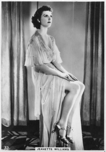 Jeanette Williams, c1938. Artist: Unknown