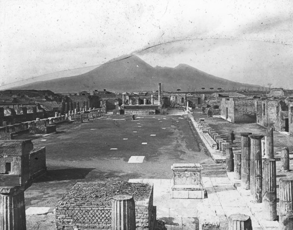 Forum, Pompeii, Italy, late 19th or early 20th century.  Creator: Unknown.