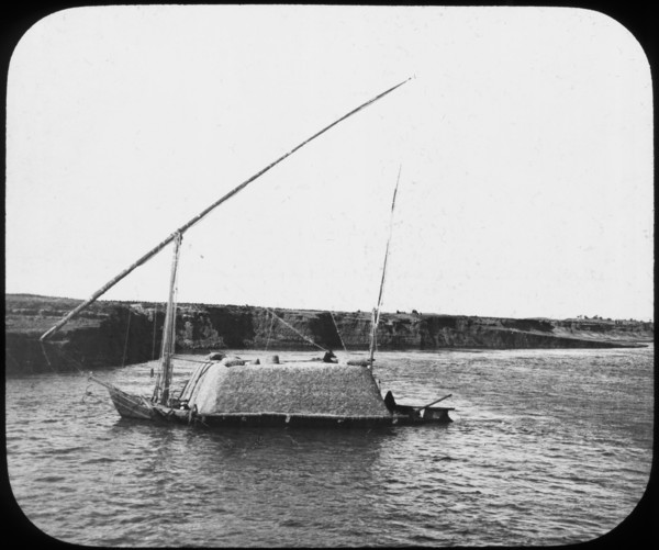 A laden dahabiyeh, Egypt, c1890. Artist: Newton & Co