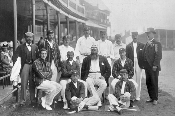 The England Test cricket XI at Nottingham, Nottinghamshire, 1899.  Artist: WA Rouch
