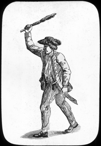 British sailor wielding a club, 1779. Artist: Newton & Co