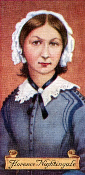 Florence Nightingale, taken from a series of cigarette cards, 1935. Artist: Unknown