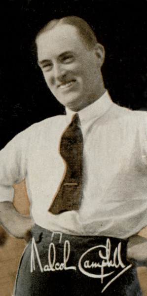 Sir Malcolm Campbell (1885-1948), English racing motorist and motoring journalist, 1935. Artist: Unknown