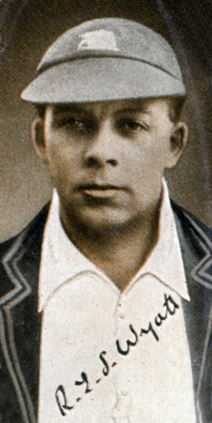 Robert Elliot Storey Wyatt, (Quiet Wyatt), all-round circketer, 1935. Artist: Unknown