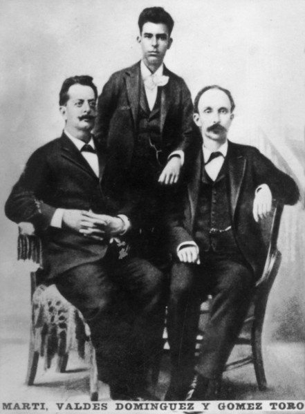 Jose Marti, Fermin Valdes Dominguez and Gomez Toro, Key West, Florida, USA, 1894 (c1910). Artist: Unknown